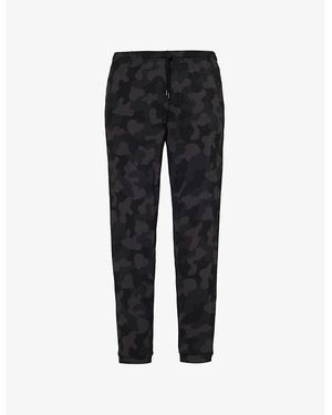 Derek Rose London 11 Cuffed-Hem Stretch-Modal Jogging Bottoms - Black