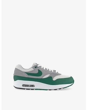 Nike Air Max 1 Essential Suede, Faux-Leather And Mesh Low-Top Trainers - Green