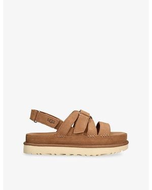 UGG Goldenstar Gleam Suede Sandals - Brown