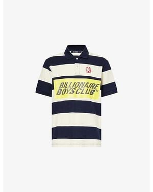 BBCICECREAM Regatta Stipe Cotton Polo Shirt - Blue