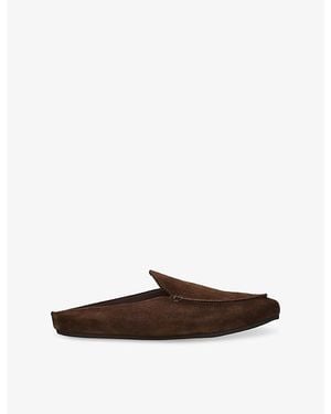 VINNY'S Donnie Suede Mules - Brown