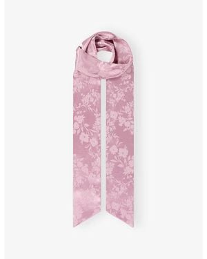 OMNES Scarlett Jacquard Woven Scarf - Pink