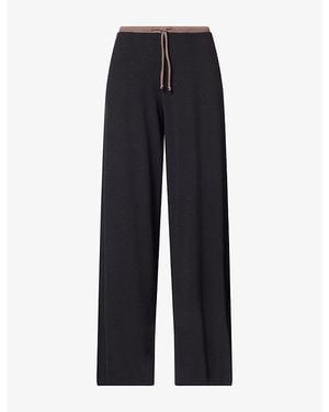 WE Are Tala 365 Sculpt Drawstring Knitted Trousers - Black