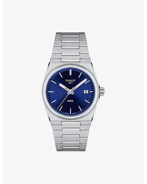 Tissot Prx Stainless-Steel Quartz Watch - Blue