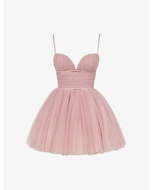 House Of Cb Emmeliette Satin Mini Dress - Pink