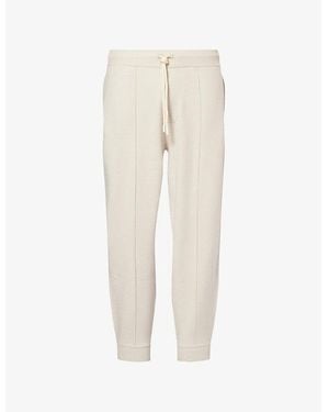 PAIGE Gowan Ribbed-Cuffs Knitted Jogging Bottoms - Natural