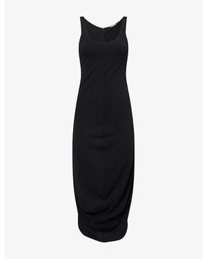 Jacquemus La Regata Sleeveless Stretch-Jersey Midi Dress - Black