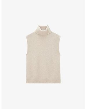 JOSEPH Brushed Cashmere Vest - White