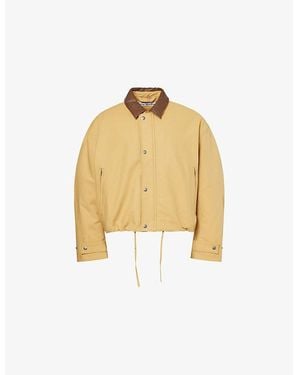 Acne Studios Opado Double Cotton-Satin Jacket - Yellow