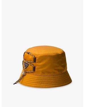 Prada Speedrock Re-Nylon Bucket Hat - Orange