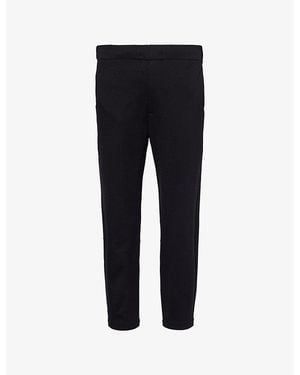PAIGE Tuller Relaxed-Fit Tapered Stretch-Jersey Trousers - Black