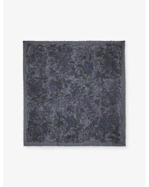 Zadig & Voltaire Zadig & Voltaire X Kerry Rose Graphic-Print Modal Scarf - Grey