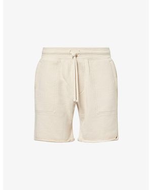PAIGE Ruiz Raw-Hem Cotton-Jersey Shorts - Natural