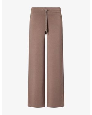 Spanx Airessentials Wide-Leg Jersey Pants - Brown