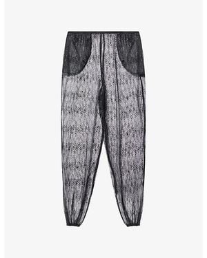 Frankie Shop Orissa Sheer Lace Trousers - Grey