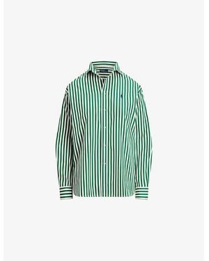 Polo Ralph Lauren Striped Oxford Cotton Shirt - Green