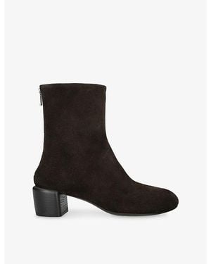 Officine Creative Flore 012 Suede Boots - Black