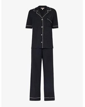 Eberjey Gisele Stretch-Woven Pyjama Set - Black