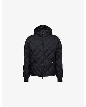 Burberry Doversgreen Check-Stitch Shell-Down Puffer Jacket - Black