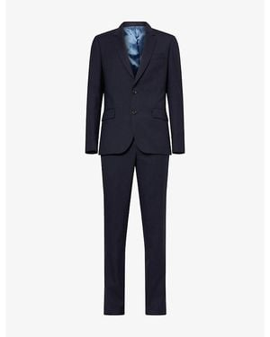 Paul Smith Tailored Notch-Lapels Wool Suit - Blue