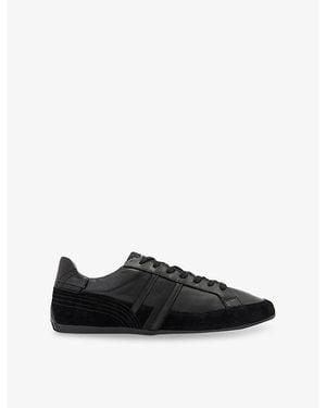 AllSaints Liam Suede And Leather Trainers - Black