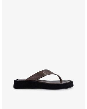 Tony Bianco Ives Leather Sandals - Black