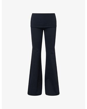 Cheap Monday Melrose Flared Yoga Leggings - Blue