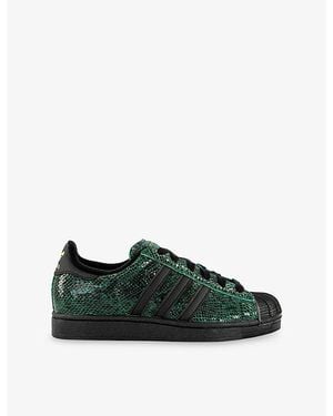 adidas Superstar Ii Leather Sneakers - Green