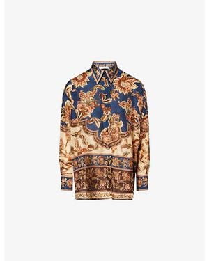 Zimmermann Aster Printed Silk Shirt - Multicolour
