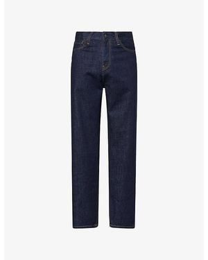 Carhartt Aaron Camano Relaxed-Fit Tapered-Leg Denim - Blue