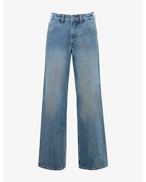 House Of Cb The Boyfriend Low-Rise Baggy Jeans - Blue
