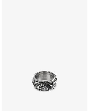 Clocks and Colours Koi Fish 925 Sterling Ring - White