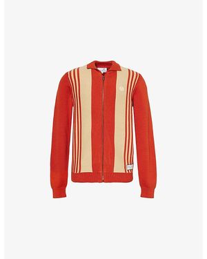 Sergio Tacchini Cipri Zip-Up Cotton-Knit Cardigan - Red