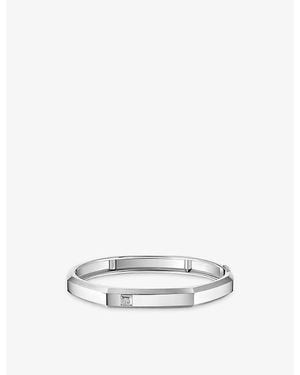 Messika Moderniste Medium 18Ct And 0.05Ct Diamond Bracelet - White