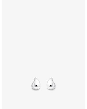 Thomas Sabo Small Organic Drop-Shape 925 Sterling Stud Earrings - White