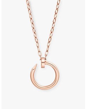 Cartier Juste Un Clou 18Ct Rose- Pendant Necklace - Metallic