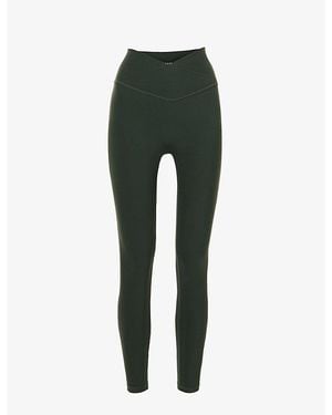 ADANOLA Ultimate Mid-Rise Stretch-Woven Leggings - Green