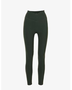ADANOLA Ultimate Mid-Rise Stretch-Woven Leggings - Green