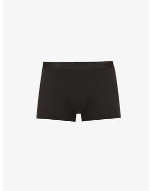 Derek Rose Alex Regular-Fit Stretch-Modal Trunks - Black