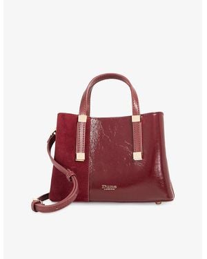 Dune Dinkydorry Mini Faux-Leather Tote Bag - Red