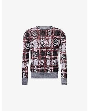 Vivienne Westwood Scribble Check Wool-Blend Jumper - Black