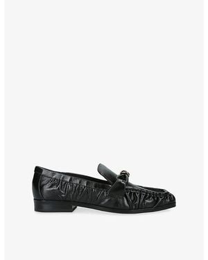Dolce Vita Bonie Leather Loafers - Black