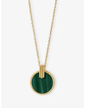 Astley Clarke Stilla 18Ct And Malachite Pendant Necklace - Green