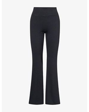 ADANOLA Flared Yoga Stretch-Jersey Leggings - Blue