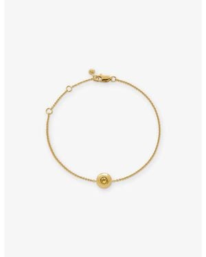 Monica Vinader November Birthstone 18Ct Vermeil-Plated Sterling And Citrine Bracelet - Metallic