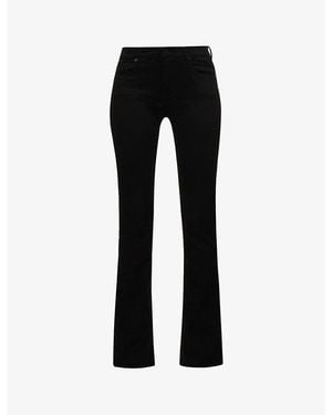 7 For All Mankind Blair Bootcut-Leg Mid-Rise Stretch-Denim Jeans - Black