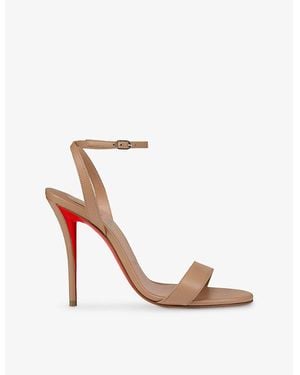 Christian Louboutin Miss Z 100 Leather Sandals - White