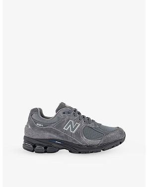 New Balance 2002 Suede And Mesh Trainers - Grey