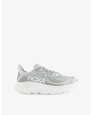 Hoka One One Clifton 10 Mesh Low-Top Trainers - White