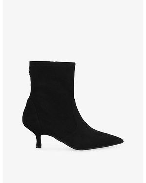 Carvela Kurt Geiger Spirit Heeled Suede Ankle Boots - Black